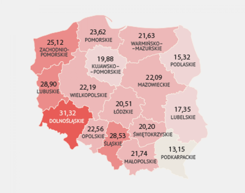 Przestępczość w miastach Polski